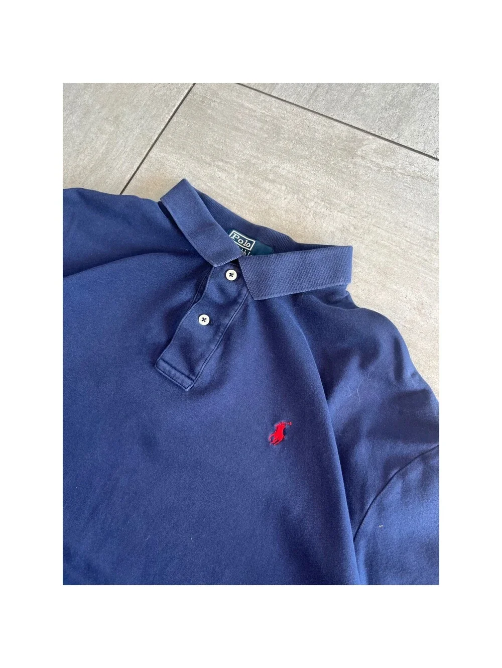 Polo Ralph Lauren Navy Short Sleeve Cotton Polo Shirt XL